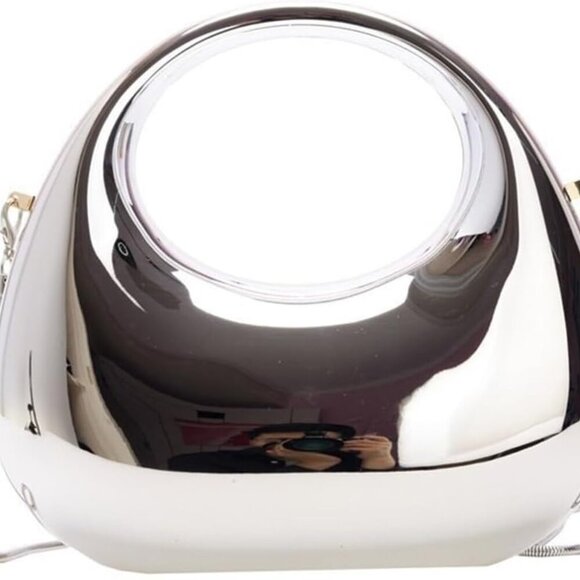 Acrylic Handbags for Women Cute Acrylic Clutch Small Unique Purse Trendy Metal E - Picture 1 of 6